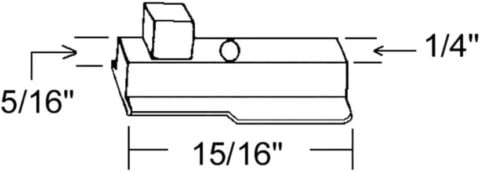 Sliding window glide | Chinook Glass