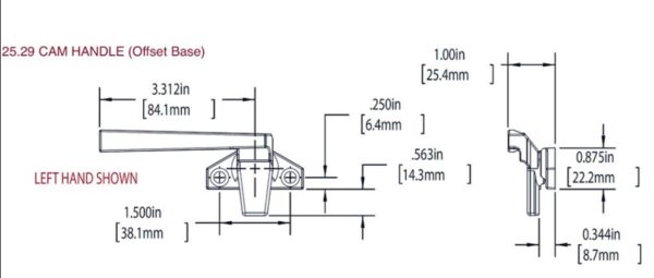 Truth trimline cam handle lock - Image 2