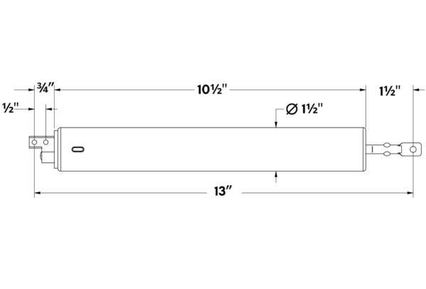 Silver heavy-duty storm door closer - Image 2