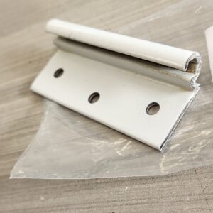 White storm door hinge 3-1/16"