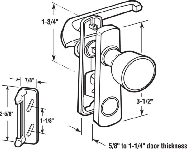 Tulip knob latch set - Image 2